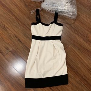 NWT off-white and black dress